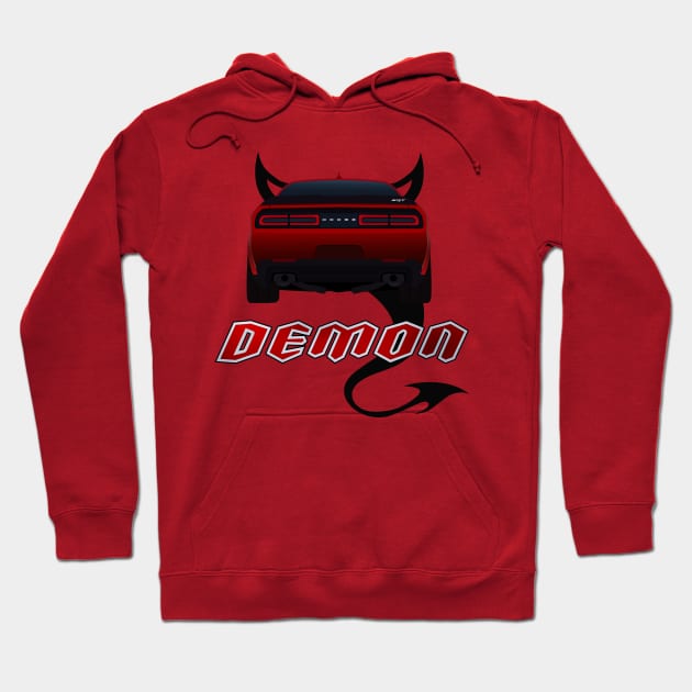 Challenger Demon Hoodie by AutomotiveArt